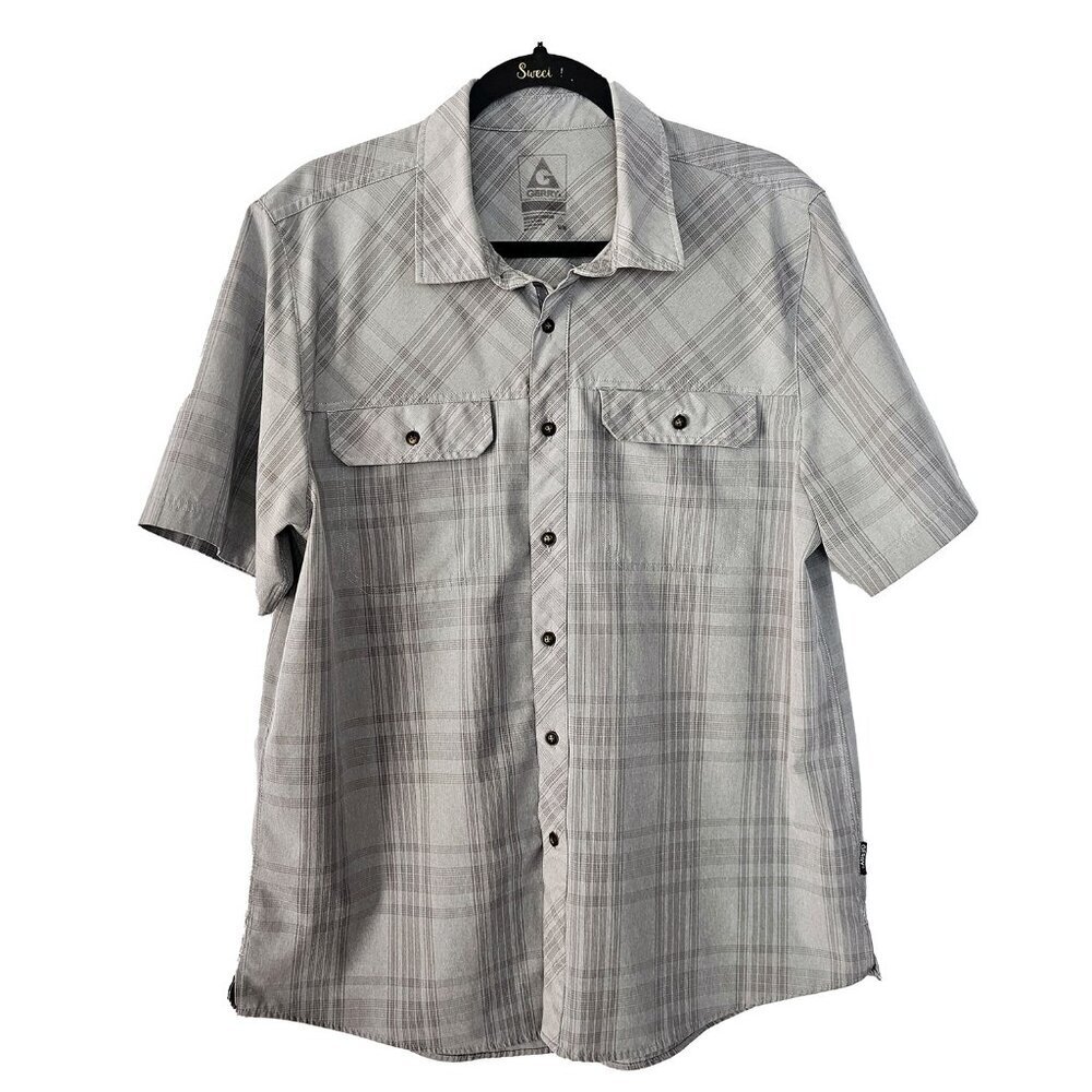 Gerry Men's Gray Outdoor Casual Button Down